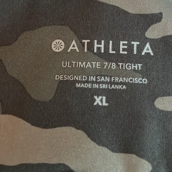 Athleta Ultimate Stash Pocket 7/8 Camo Tight Yoga Fitness Pant #531773 - Picture 5 of 5